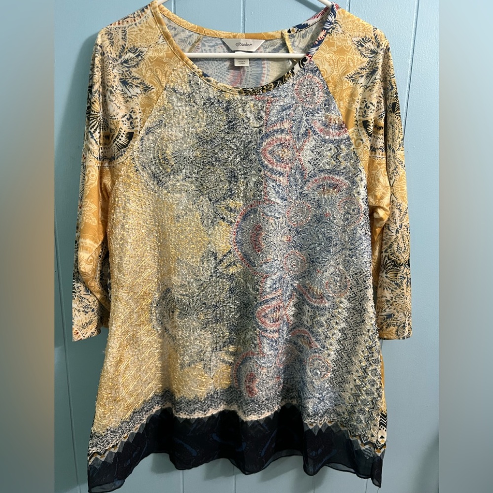 CJ Banks top, size X (14W). NWOT.